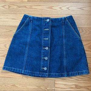 Aritzia Wilfred Free Denim Skirt
